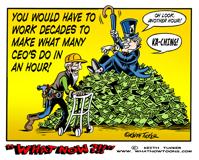 Economic Inequality, Davos, Income Inequality, Oxfam Income Inequality, Oxfam Report, Income Disparity, World Economic Forum, Business News, political cartoons, Taxes, Ronald Reagan, Tax Cuts for the Wealthy, Income Inequality, Selfishness,